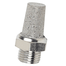 R 3/8 male thread standard sintered stainless steel silencer